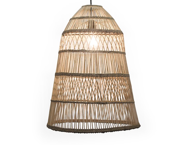 Natural Simple Rattan Bell Lights
